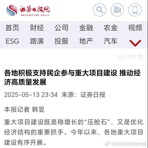 各地积极支持民企参与重大项目建设 推动经济高质量发展 各地积极支持民企参与重大项目建设 推动经济高质量发展